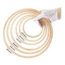 Matchne Embroidery Hoop 6 Pieces 4-10 Inches For Easily Loosen/Tighten Cross Stitch Supplies