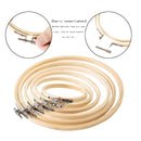 Matchne Embroidery Hoop 6 Pieces 4-10 Inches For Easily Loosen/Tighten Cross Stitch Supplies