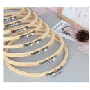 Round Bamboo Embroidery Hoop | Umoonfine 8 Pieces 8 Inches Embroidery Hoops Bamboo Circle Cross Stitch Hoop