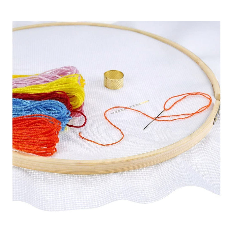 Fallen | 12 Inch Embroidery Hoop | Bamboo Circle | Cross Stitch | Hoop Ring For Crafts | Practical Sewing
