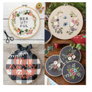 BigOtters | 6 Embroidery Hoops | Bamboo Circle | Pe Cross Stitch Hoop Ring 4.7 to 10.6 Inch