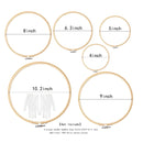 Matchne Embroidery Hoop 6 Pieces 4-10 Inches For Easily Loosen/Tighten Cross Stitch Supplies
