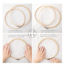 Matchne Embroidery Hoop 6 Pieces 4-10 Inches For Easily Loosen/Tighten Cross Stitch Supplies