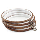 Joybest 4 Pieces 6 Inch Round Embroidery Hoops | Circular Display Frame | Wood Embroidery Kits