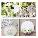 Caydo 7 Pieces 7 Sizes Embroidery Hoops Set 4 Inch to 12 Inch Bamboo Circle
