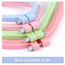 Pllieay 4 Pieces 4 Sizes Square Embroidery Hoops ABS Plastic Cross Stitch Hoops For DIY Embroidery Crafts