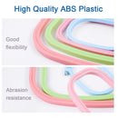 Pllieay 4 Pieces 4 Sizes Square Embroidery Hoops ABS Plastic Cross Stitch Hoops For DIY Embroidery Crafts