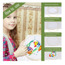 Caydo 3 12 Inch Wooden Embroidery Hoops | Circles | Cross Stitch Rings For Crafts | Practical Sewing