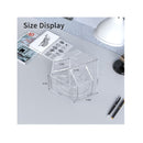 NIUBEE Acrylic Pen Pencil Holder 7 Compartments | Multi-capacity Marker Storage Art Supply Organizer