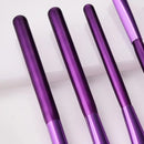 6 Pcs Purple Eye Brush Set Portable Soft Hair Eyeshadow Eyebrow Makeup Tool For Girls And Women Daily Makeup