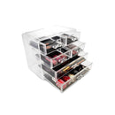 Sorbus® Acrylic Cosmetics Makeup and Jewelry Storage Case Display- 2 Large and 4 Small Drawers Space