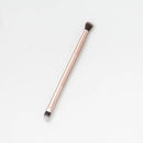 1pc Double-ended Eyeshadow Brush With Metal Handle Portable Soft Eyebrow Eyeshadow Nose Shadow Brush Cosmetic Brush Makeup Tool Golden