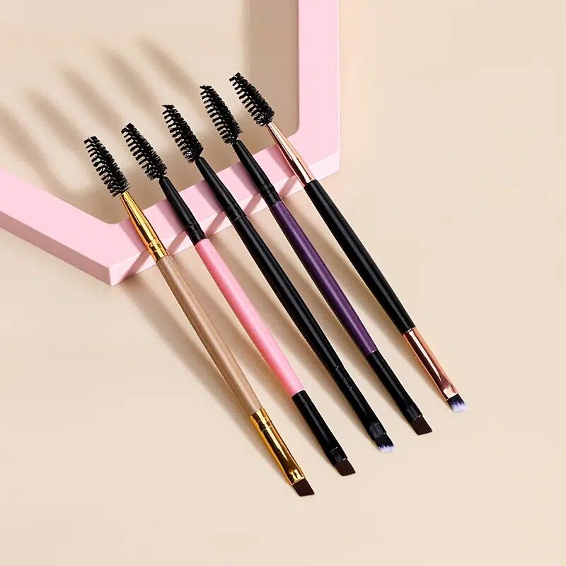 5pcs Premium Quality Eyebrow Brush Professional Makeup Brush Tools Handle Double Eyebrow Brush