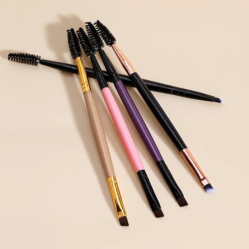 5pcs Premium Quality Eyebrow Brush Professional Makeup Brush Tools Handle Double Eyebrow Brush