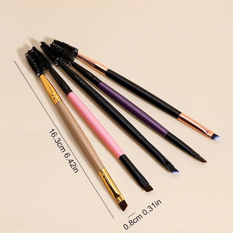 5pcs Premium Quality Eyebrow Brush Professional Makeup Brush Tools Handle Double Eyebrow Brush
