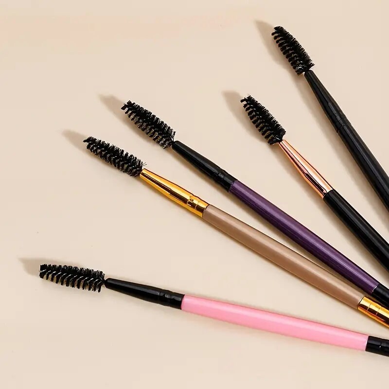 5pcs Premium Quality Eyebrow Brush Professional Makeup Brush Tools Handle Double Eyebrow Brush