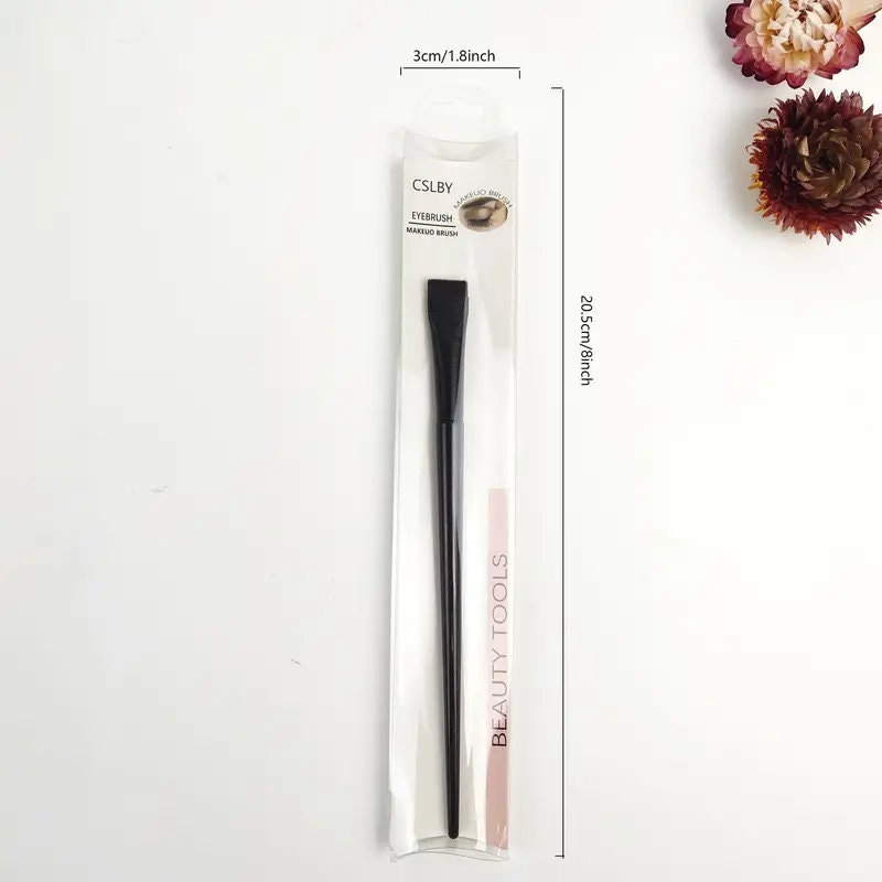 1 Pc Flat Head Eyebrow Brush Portable Practical Makeup Tool Generally Suitable For Beginner Makeup Artist