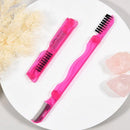 2 In 1 Portable Foldable Double-ended Eyelash Brush Eyelash Comb Eyebrow Comb Makeup Tools Beauty Tool For Woman Girl