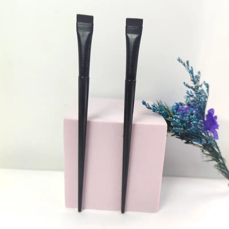 1 Pc Flat Head Eyebrow Brush Portable Practical Makeup Tool Generally Suitable For Beginner Makeup Artist