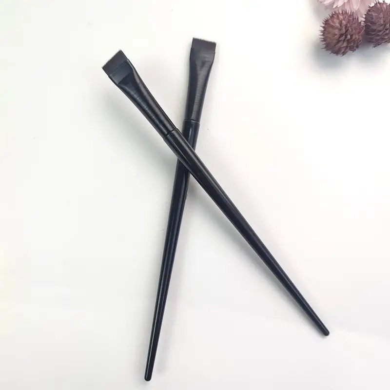 1 Pc Flat Head Eyebrow Brush Portable Practical Makeup Tool Generally Suitable For Beginner Makeup Artist