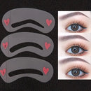 3PCS Professional DIY Eyebrow Stencils Shaping Supplies For Makeup Beginners Eyebrow Card Stencil Kit Eye Brow DIY Drawing Guide Template