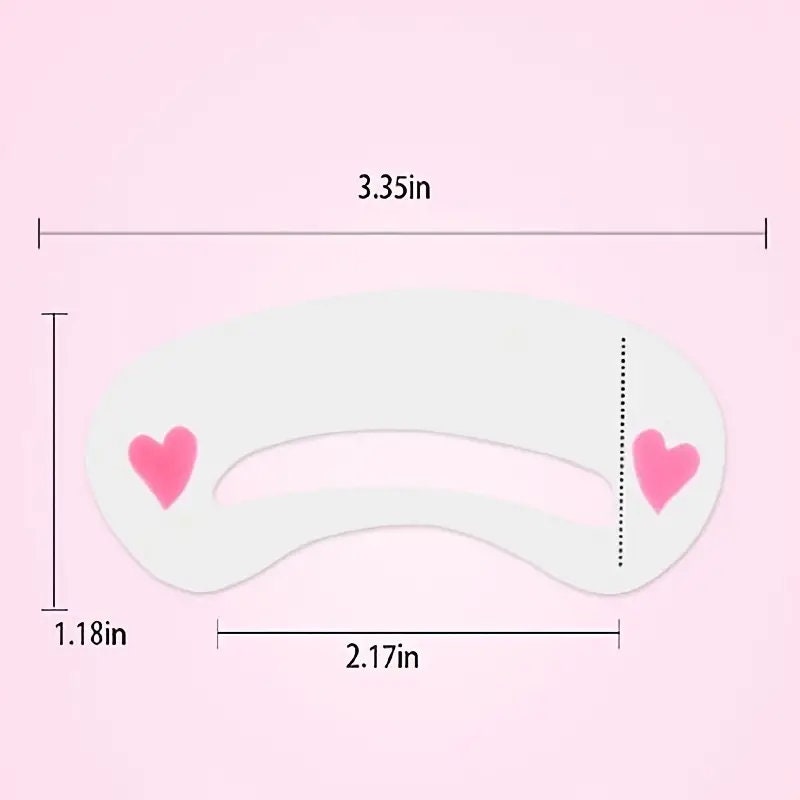 1 Pack Eyebrow Stencil Durable Reusable Drawing Template Eyebrow Guide Shaping Template DIY Makeup Tool