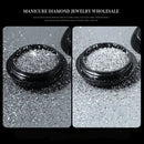 Glitter Nail Powder Light Reflection Sparkling Triangle Glitter Holographic Nail Glitter Dust Laser Silver Mirror Effect Nail Art Decoration