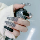 Glitter Nail Powder Light Reflection Sparkling Triangle Glitter Holographic Nail Glitter Dust Laser Silver Mirror Effect Nail Art Decoration