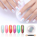 Mermaid Chrome Nail Powder | Iridescent Pearl White Chrome Powder For Nails