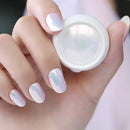 Mermaid Chrome Nail Powder | Iridescent Pearl White Chrome Powder For Nails