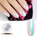 Mermaid Chrome Nail Powder | Iridescent Pearl White Chrome Powder For Nails