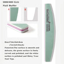 8 Pcs Nail File Set Professional Nail Care Manicure Tools Multi Grit Sanding Polishing Files Sponge Buffer Limas Slim Kit Nails Accessories