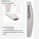 8 Pcs Nail File Set Professional Nail Care Manicure Tools Multi Grit Sanding Polishing Files Sponge Buffer Limas Slim Kit Nails Accessories