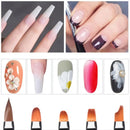 5 Pcs Colorful Handle Nail Art Brush Kit Acrylic UV Gel Extension Builder Painting Pattern DIY Drawing Pen Manicure Set