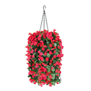 HyeFlora Artificial Flower Basket To Hang | Silk Orchid Flowers | Faux Flower Arrangement For Outdoor Garden | Patio Bag | Inside| Home Decor
