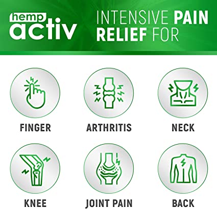 HEMPACTIV Hemp Pain Relief Cream | Hemp + MSM + Arnica + Menthol | Relieve Muscle, Joint & Arthritis Pain
