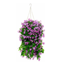 HyeFlora Artificial Flower Basket To Hang | Silk Orchid Flowers | Faux Flower Arrangement For Outdoor Garden | Patio Bag | Inside| Home Decor