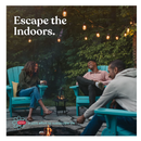 Keter 2 Pack Alpine Adirondack Resin | Outdoor Furniture Patio Chairs with Cup Holders