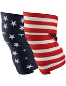 Harbinger Red Line 78-Inch Knee Wraps for Weightlifting | Color Flag | Pair