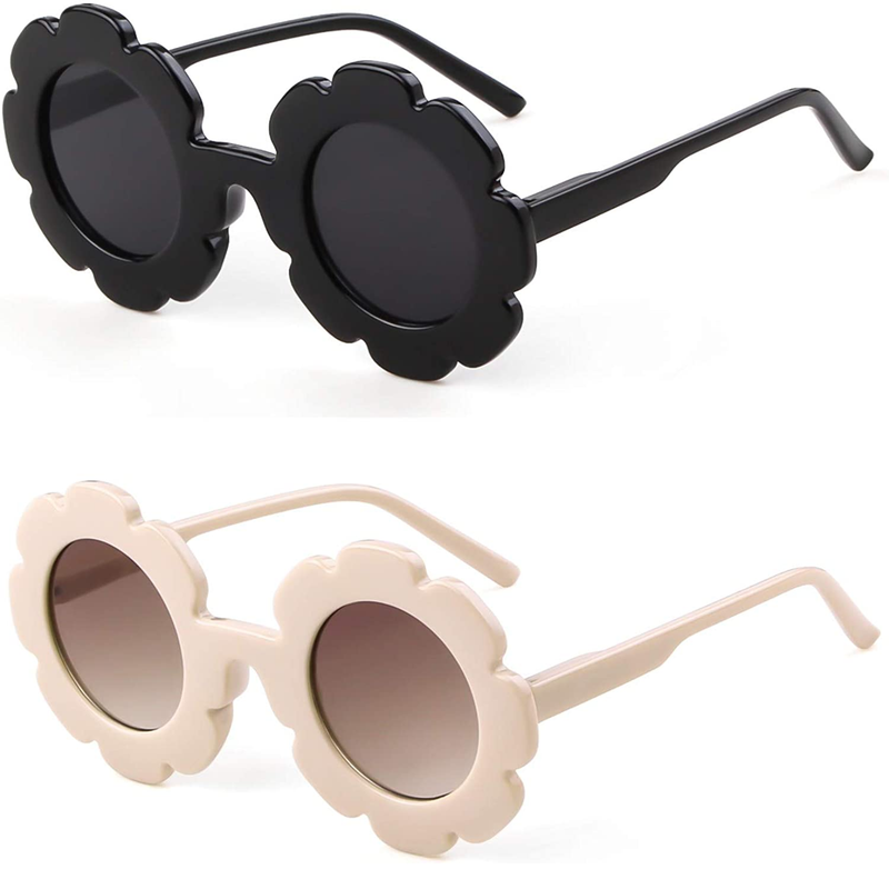 ADEWU Kids Sunglasses | Pretty Glasses With Round Flowers