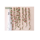 PARTY JOY 5 Artificial Fake Rose Vine Flower Garlands | Pink Ivy Hanging Baskets| Wedding Arch | Garden Background Decoration