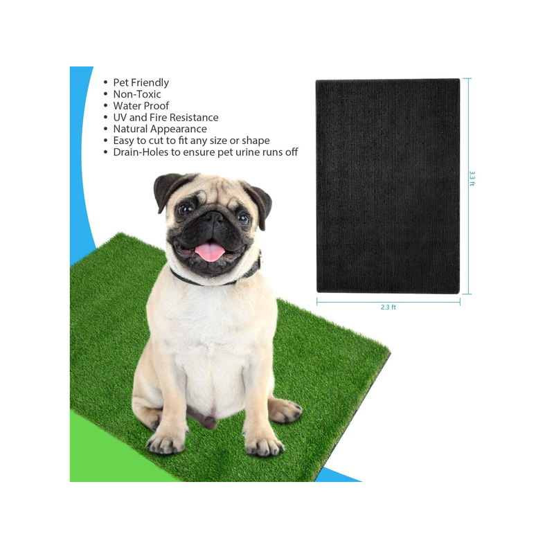 AMASKY Indoor Outdoor Artificial Grass Rug| for Pets