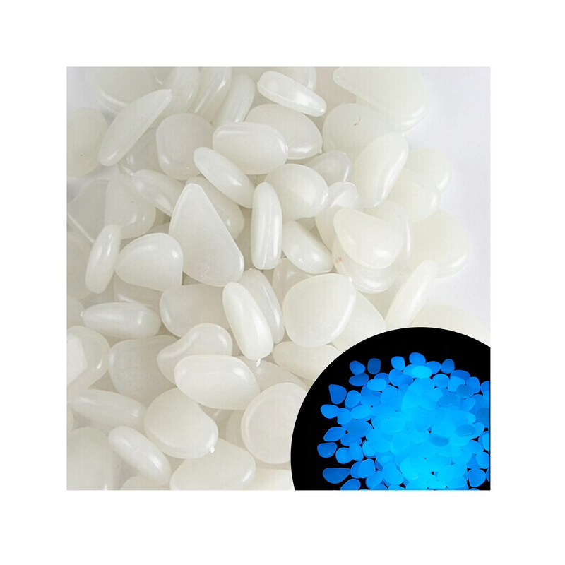 ASIBT Glow in The Dark Pebbles for Outdoor Garden Window Lawn