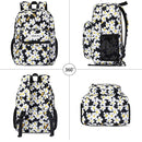 Abshoo Classical Basic Travel Backpack For School | Floral Black