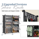 Aeitc 72 Pairs Shoe Racks Expandable Shoe Organizers
