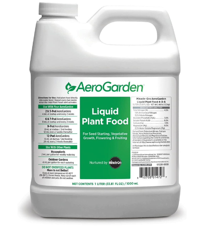 AeroGarden Liquid Nutrients (1 Liter)