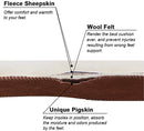 Ailaka Women’s Premium Thick Sheepskin Insoles/Inserts