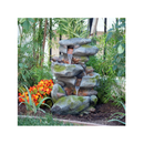 Alpine Corporation WIN582 Tall Outdoor Waterfall Fountain |With LED Lights