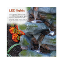 Alpine Corporation WIN582 Tall Outdoor Waterfall Fountain |With LED Lights