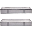 Amazon Basics Fabric Underbed Storage Bags 2-Pack, 18" x 42" x 6"